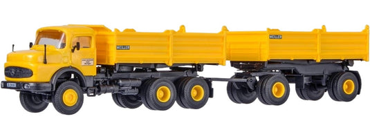 Mercedes Benz round hood Meiller ティッパートラック / Kibri 1/87 建設機械模型 工事車両