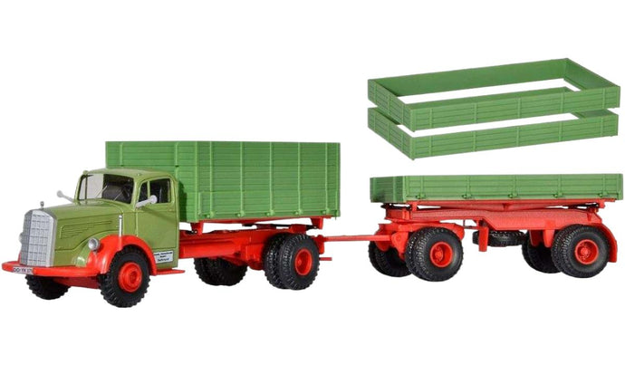 Mercedes Benz 6600 ダンプトレーラー ダンプ / Kibri 1/87 建設機械模型 工事車両