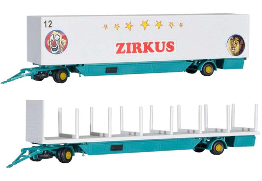 サーカステントポールと荷物タグ 2個セット / Kibri 1/87 建設機械模型 工事車両