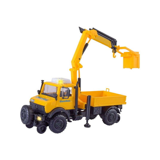 軌陸両用 Unimog 軌道建設 / Kibri 1/87 建設機械模型 工事車両