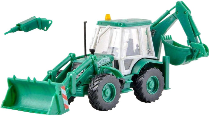 SchwarzBau バックホウローダー JCB 4CX 15217 ショベル / Kibri 1/87 建設機械模型 工事車両