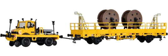 軌陸両用 Unimog ドローフレーム プッシュフレーム / Kibri 1/87 建設機械模型 工事車両