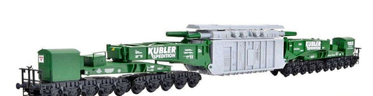 Spedition Kuebler ローローダー 鉄道車両 MAN Uaai 687.9 変圧器 / Kibri 1/87 建設機械模型 工事車両