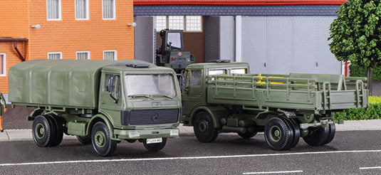 Mercedes-Benzメルセデスベンツ 1017 ミリタリートラック 軍用車 模型 / Kibri 1/87 ミニカー 模型