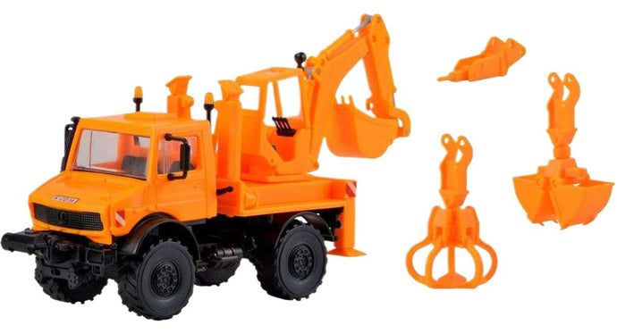 Unimog ショベル付き 18480 ショベル / Kibri 1/87 建設機械模型 工事車両