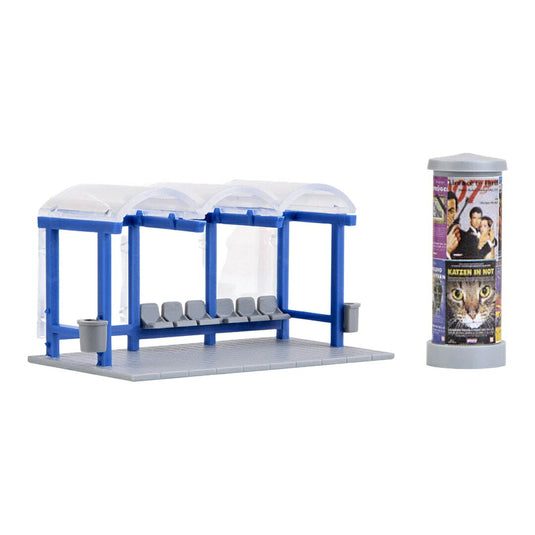 Bus Stopバス停 Plastic Model Kit Includes bus stop a / Kibri 1/87 模型