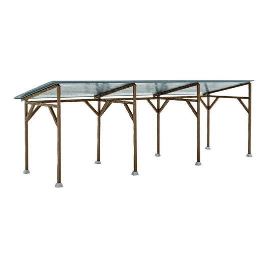Wooden Carport 木製カーポート Plastic Model Kit / Kibri 1/87 模型