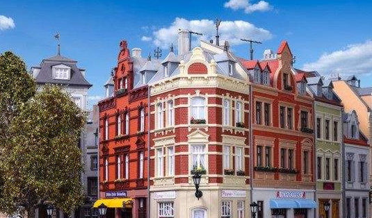 Kibri corner house at Hanseplatz 38355 1/87 模型
