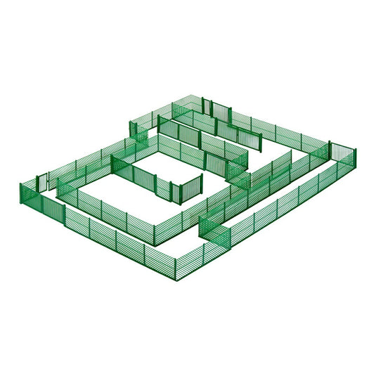 Wire Fence in Green Plastic Model Kit / Kibri 1/87 模型