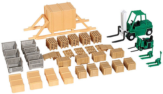 ウェアハウス アクセサリーセット プラスチックモデルキット / Kibri 1/87 建設機械模型 工事車両