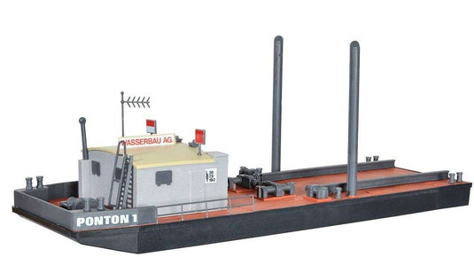 Kibri work pontoon with MENCK excavator M154 LC with scraper 39156 1/87 模型