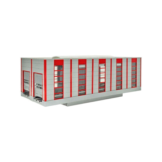 Deutsche Bahn modern maintenance hangar / Kibri 1/87 模型