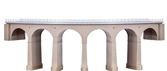 Kibri Riedberg Viaduct with icebreaker pillars curved single track 39725 1/87 模型