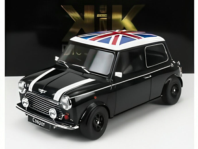 【予約】MINI クーパー RHD 1992 ユニオンジャック付 ブラック ホワイト/ KK-SCALE 1/12 ミニカー