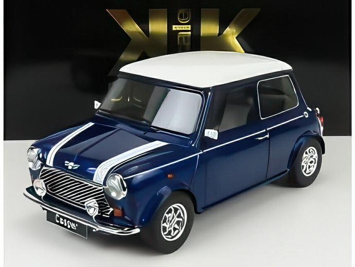 【予約】MINI クーパー RHD 1992 ブルーメタリック/ホワイト/ KK-SCALE 1/12 ミニカー