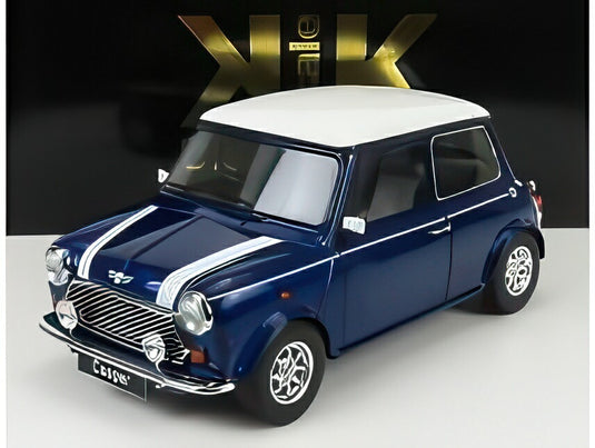 【予約】MINI クーパー RHD 1992 ブルーメタリック/ホワイト/ KK-SCALE 1/12 ミニカー