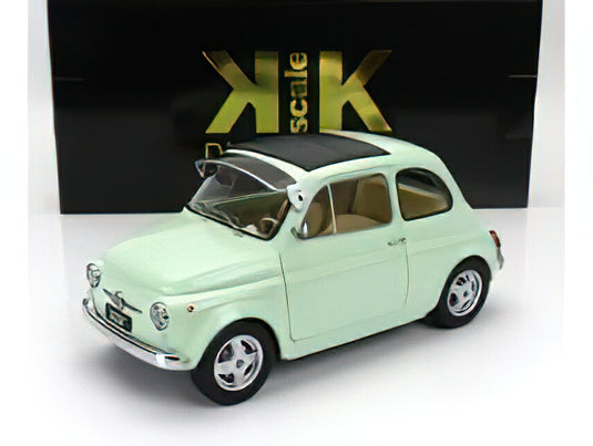 FIAT - 500 F CUSTOM WITH ABARTH RIMS 1968 - LIGHT GREEN/KK-SCALE 1/12ミニカー