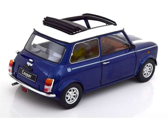 Mini Cooper Sunroof, blue metallic/white/KK-SCALE 1/12ミニカー