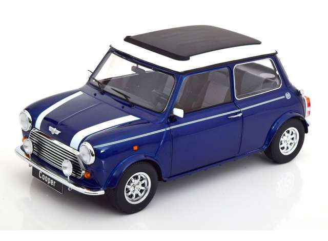 ギャラリービューアに画像をロードする, Mini Cooper Sunroof, blue metallic/white/KK-SCALE 1/12ミニカー
