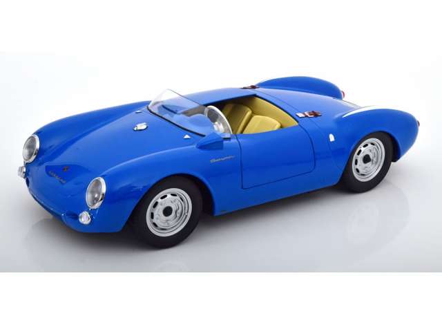 ギャラリービューアに画像をロードする, 1956 Porsche 550A Spyder, blue with white stripes/KK-SCALE 1/12ミニカー
