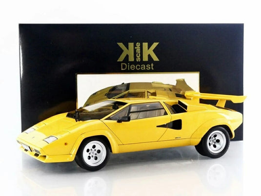 ランボルギーニ カウンタック LP 5000S QV 1985 イエロー / KK Scale 1/12 ミニカー