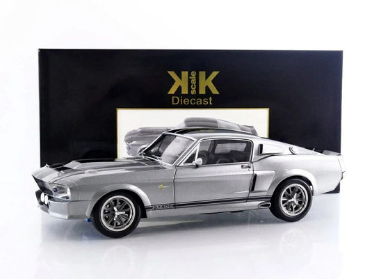 【予約】 フォード マスタング シェルビー GT500 エレノア 1967 シルバー / KK Scale 1/12 ミニカー