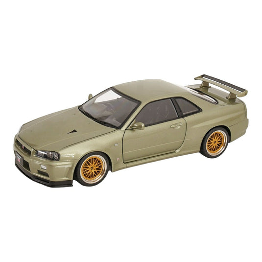 【予約】2026年発売予定 Nissan日産 Skylineスカイライン GT-R R34 V-SPEC NUR 2001 BBSホイール グリーンメタリック 限定生産 / KK-SCALE 1/12 ミニカー