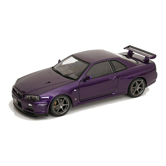 【予約】2027年発売予定 Nissan日産 Skylineスカイライン GT-R R34 V-SPEC II 2001 パープル 限定版 / KK-SCALE 1/12 ミニカー
