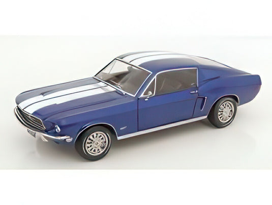 【予約】12月以降発売予定FORD USA MUSTANG GT FASTBACK COUPE 1968 ブルー ホワイト/ KK-SCALE 1/12 ミニカー