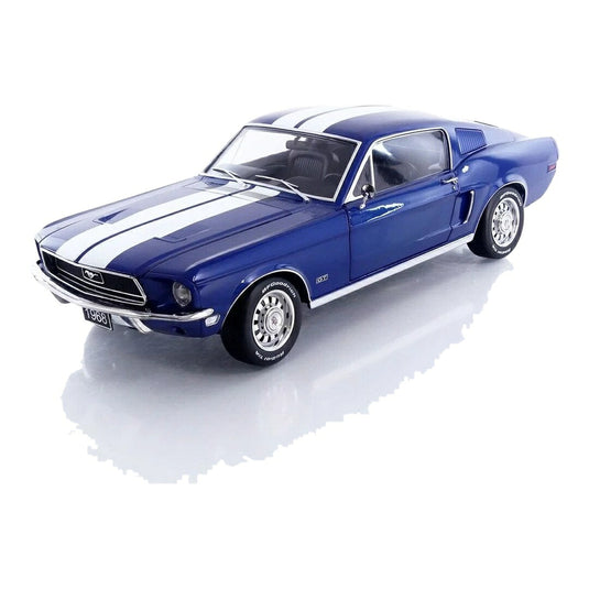 フォード マスタング GT ファストバック 1968 ブルー / KK Scale 1/12 ミニカー