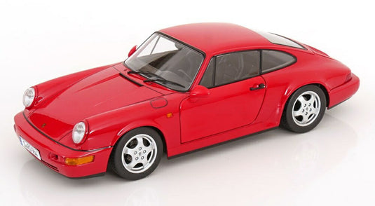 【予約】2026年以降発売予定ポルシェ 911 964 RS クーペ 1992 レッド (カップホイール) / KK-SCALE 1/12 ミニカー