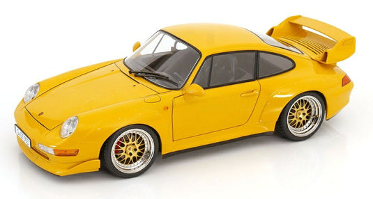 【予約】2026年発売予定Porscheポルシェ 911 993 GT2 クーペ 1996 BBSリム イエロー / KK-SCALE 1/12 ミニカー