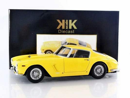 フェラーリ 250 GT SWB パッソ・コルタ 1961 イエロー / KK Scale 1/12 ミニカー