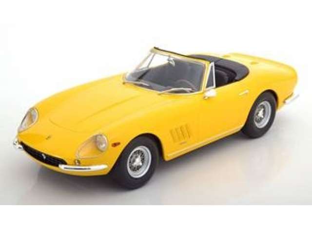 ギャラリービューアに画像をロードする, 1967 Ferrari 275 GTB 4 NART Spyder spoke Rims, yellow/KK-SCALE 1/18ミニカー 500台限定
