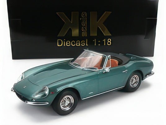 FERRARI 275 GTB/4 NART SPIDER 1967 GREEN MET/KK-SCALE 1/18ミニカー