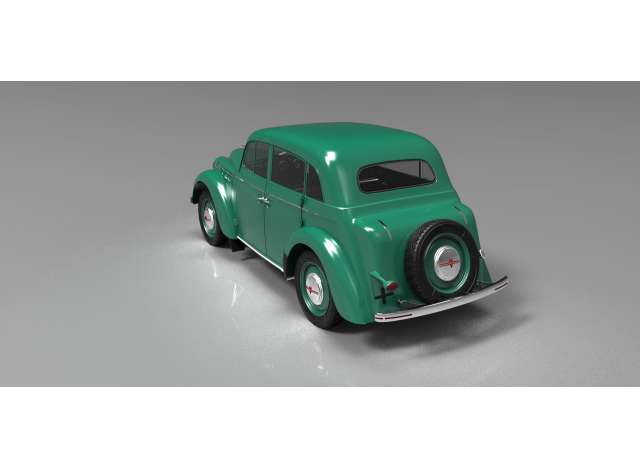 ギャラリービューアに画像をロードする, 1946 Moskvich 400-420 Diecast Series, green/KK-SCALE 1/18ミニカー 500台限定
