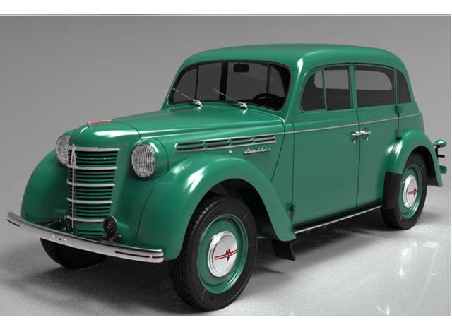 ギャラリービューアに画像をロードする, 1946 Moskvich 400-420 Diecast Series, green/KK-SCALE 1/18ミニカー 500台限定
