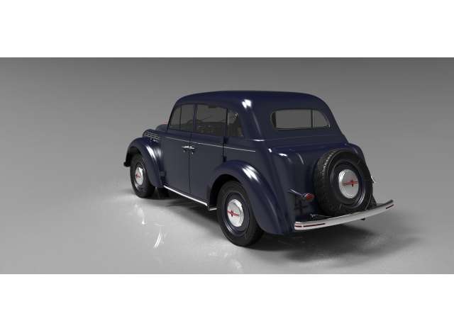 ギャラリービューアに画像をロードする, 1954 Moskvich 400-420 Diecast Series, dark blue/KK-SCALE 1/18ミニカー 200台限定
