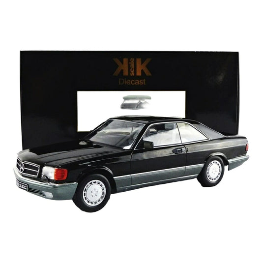 【予約】 メルセデスベンツ 560 SEC C126 1985 ブラック / KK Scale 1/18 ミニカー
