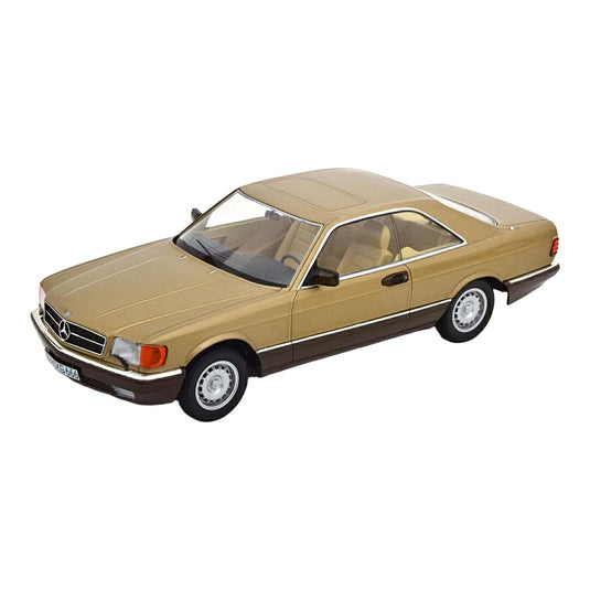 メルセデス・ベンツ 500 SEC C126 Bang Boom Bang 1987 ゴールドメタリック Kalle / KK-SCALE 1/18 ミニカー