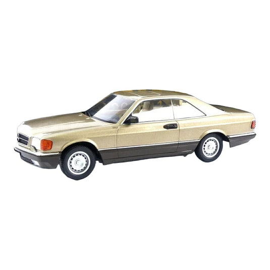 メルセデスベンツ 500 SEC C126 1987 ゴールド / KK Scale 1/18 ミニカー
