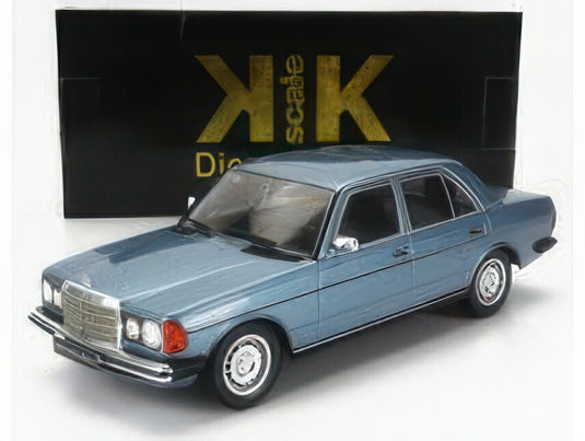 MERCEDES BENZ Eクラス 230E (W123) 1975 ライトブルーメタリック/ KK-SCALE 1/18 ミニカー