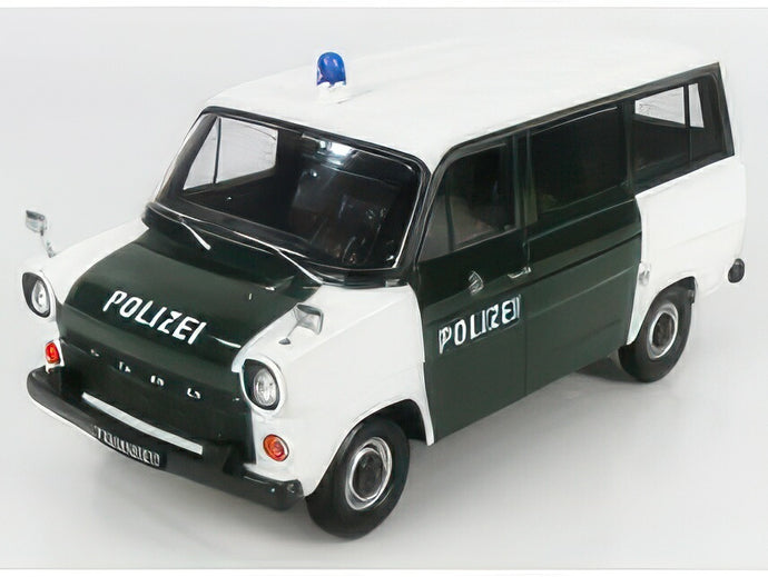 FORD ENGLAND TRANSIT MKI MINIBUS HAMBURG POLIZEI 1965 WHITE GREEN/KK-SCALE 1/18ミニカー