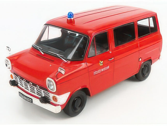 FORD ENGLAND TRANSIT MINIBUS FIRE BRIGADE 1965 RED/KK-SCALE 1/18ミニカー