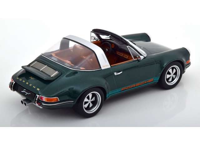 ギャラリービューアに画像をロードする, Singer Porsche 911 targa, dark green/KK-SCALE 1/18ミニカー
