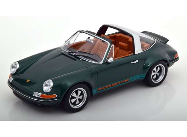 ギャラリービューアに画像をロードする, Singer Porsche 911 targa, dark green/KK-SCALE 1/18ミニカー
