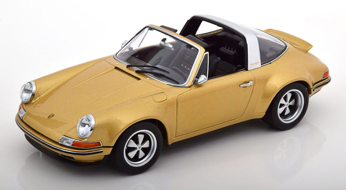 【予約】PORSCHE 911 by Singer タルガ 2014 ゴールドメタリック/ KK-SCALE 1/18 ミニカー