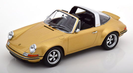 【予約】PORSCHE 911 by Singer タルガ 2014 ゴールドメタリック/ KK-SCALE 1/18 ミニカー