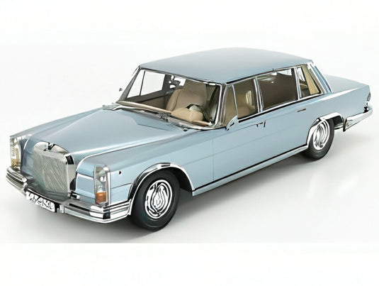【予約】MERCEDES BENZ Sクラス 600 プルマン (W100) 1963 ライトブルーメタリック/ KK-SCALE 1/18 ミニカー