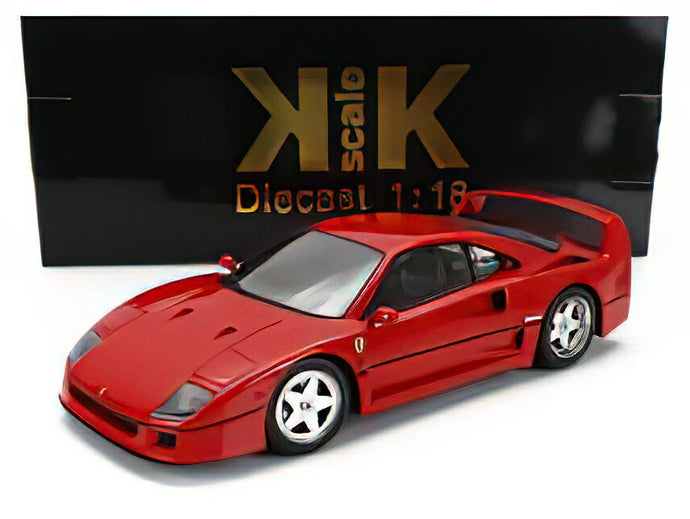 【予約】FERRARI - F40 1987 - BLACK INTERIOR - ROSSO FERRARI RED/KK-SCALE 1/18ミニカー